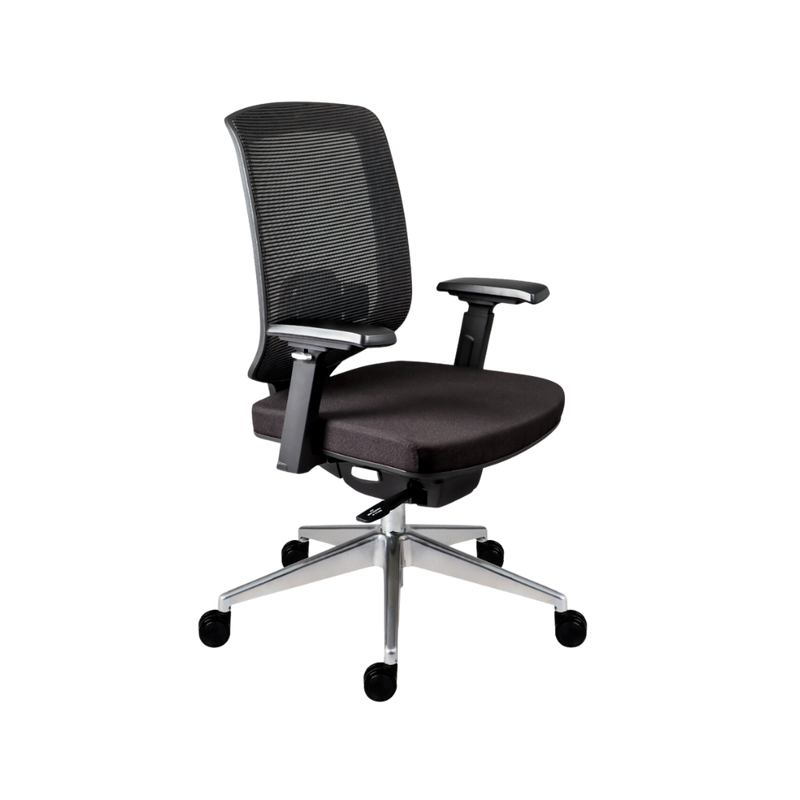 Descubre la comodidad y elegancia de la silla ejecutiva modelo FINISTERRE sin cabecera de Aura Muebles. Ajustable y ergonómica, ideal para una oficina profesional.