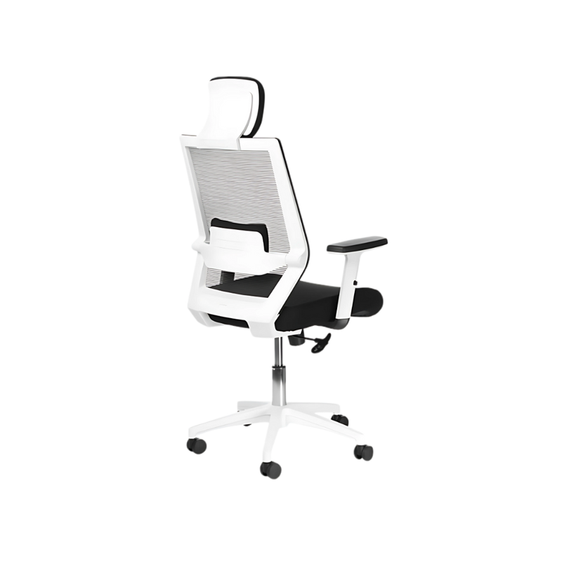 Descubre la silla ejecutiva modelo LED A de Aura Muebles. Combina estilo y comodidad con su diseño moderno, ergonómico y luces LED incorporadas en el respaldo.