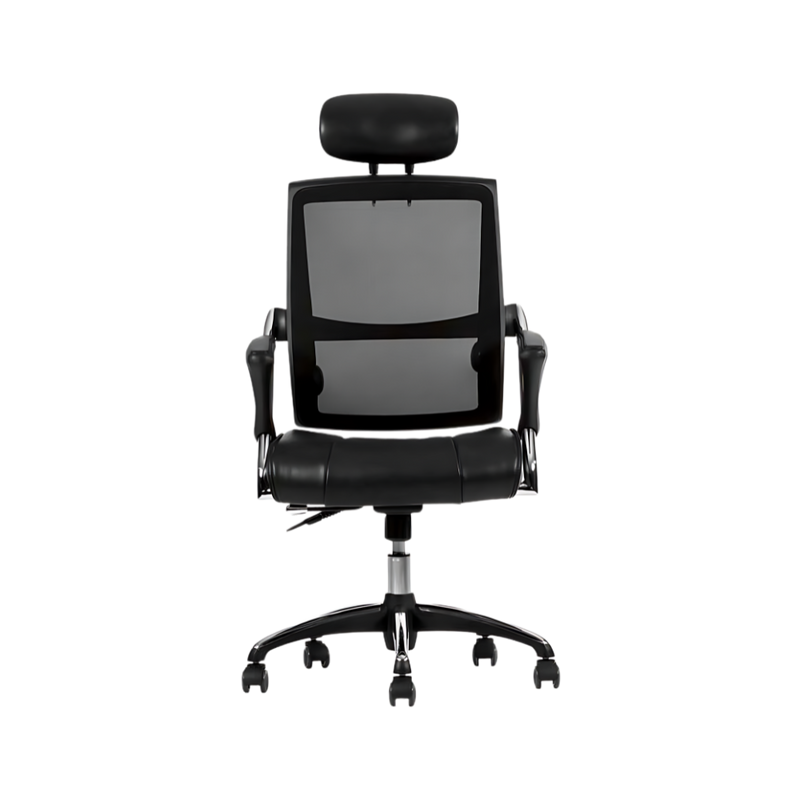 Descubre la silla ejecutiva modelo LEVEL respaldo alto de Aura Muebles. Diseño sofisticado y ergonomía avanzada para brindar un soporte excepcional durante largas jornadas laborales.
