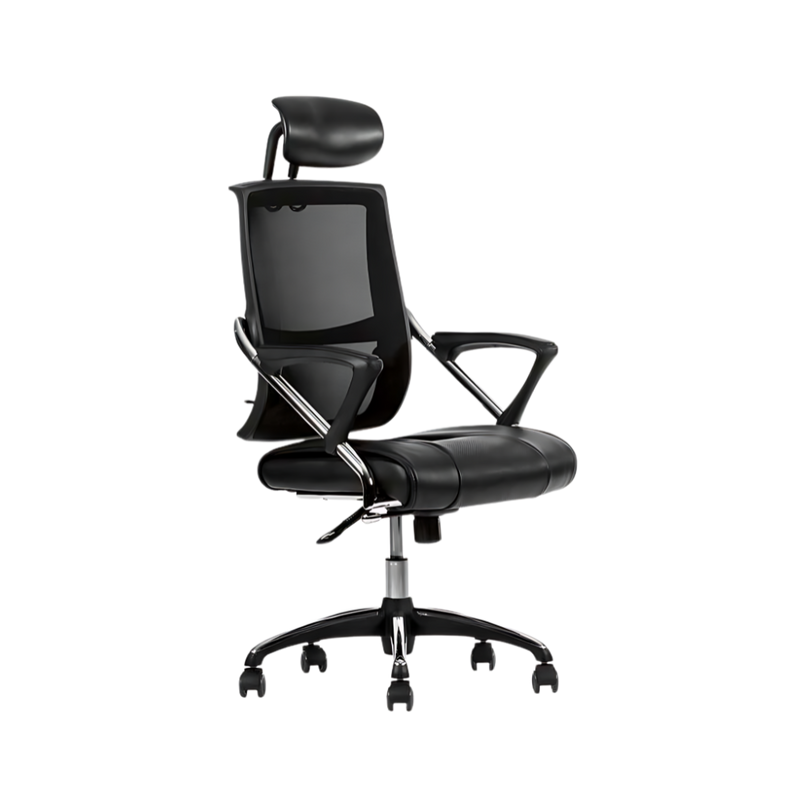Descubre la silla ejecutiva modelo LEVEL respaldo alto de Aura Muebles. Diseño sofisticado y ergonomía avanzada para brindar un soporte excepcional durante largas jornadas laborales.