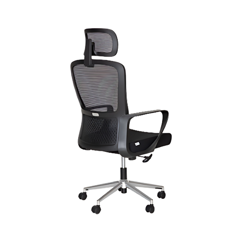 La silla ejecutiva LK-20CC de Aura Muebles combina ergonomía, estilo y resistencia, perfecta para oficinas que buscan confort y productividad en su mobiliario.