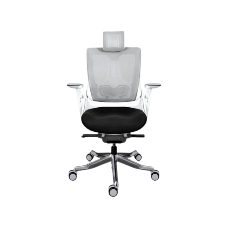 Descubre la comodidad y estilo de la silla ejecutiva modelo MADAGASCAR con cabecera de Aura Muebles. Diseño ajustable para brindar soporte óptimo a tu cuello y espalda.