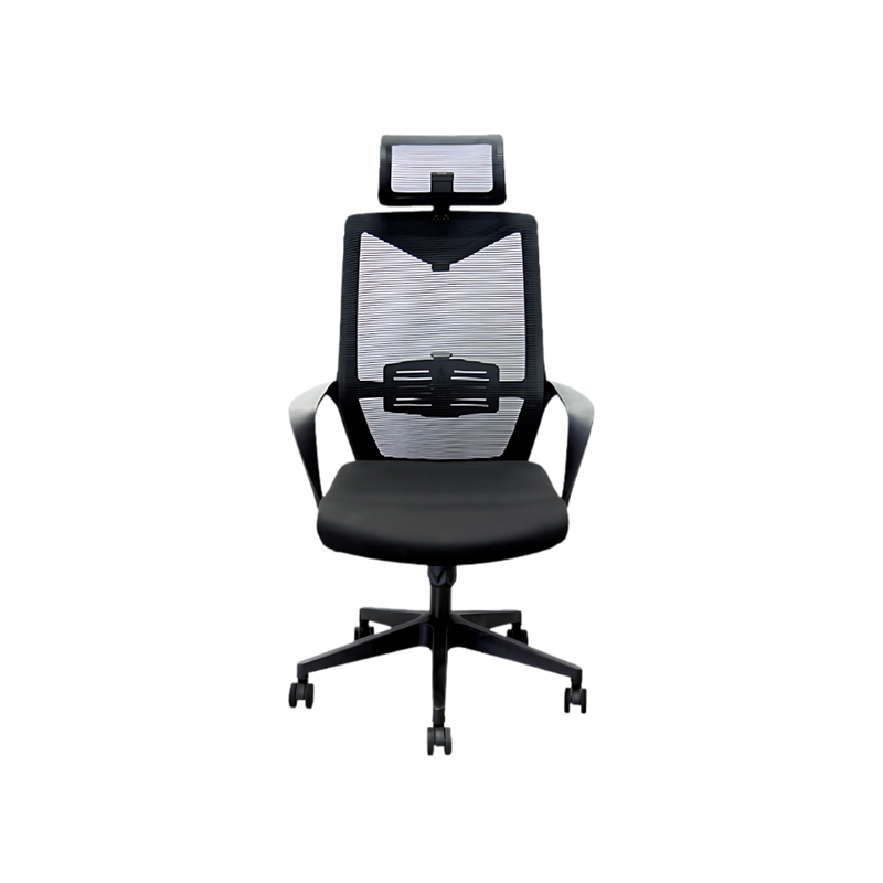 Descubre la comodidad y estilo de la silla ejecutiva modelo NITRO A de Aura Muebles. Diseñada ergonómicamente con materiales duraderos y ajustes personalizables.