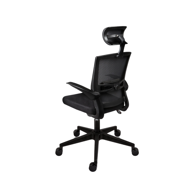 Descubre la silla ejecutiva modelo SAMOS con cabecera de Aura Muebles de Guadalajara, la opción perfecta para una oficina elegante y cómoda.