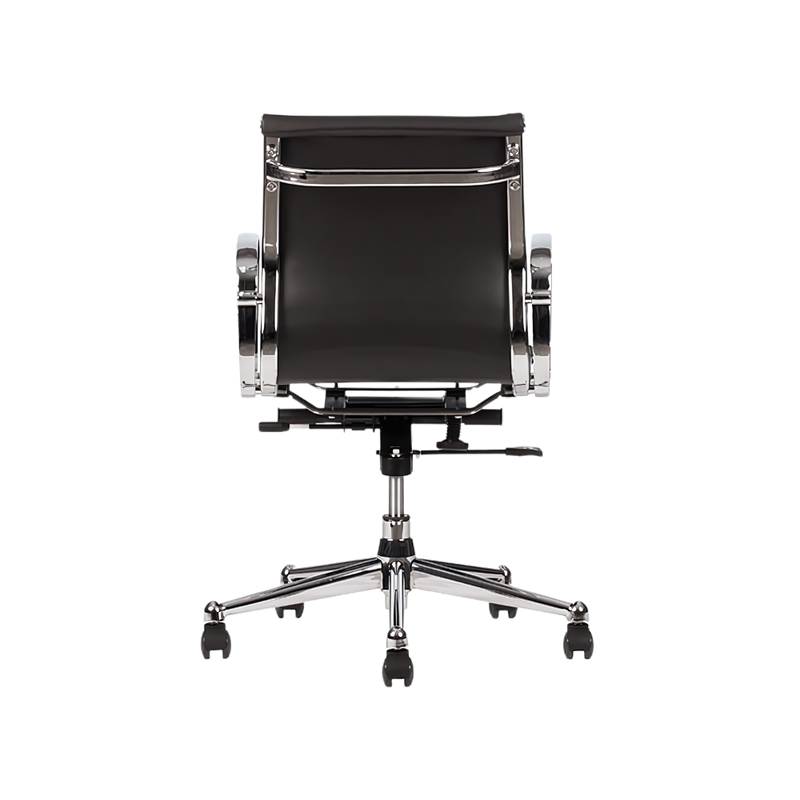 Descubre la silla ejecutiva modelo SKIN I con respaldo bajo de Aura Muebles. Diseño elegante y ergonómico que brinda confort y soporte óptimo para un ambiente de trabajo productivo.
