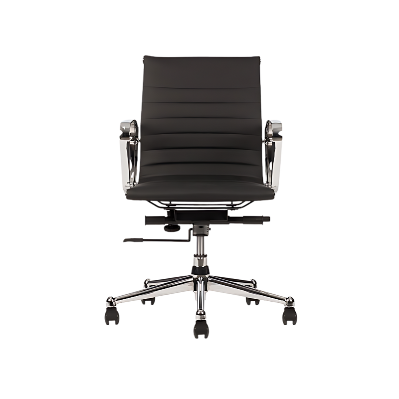 Descubre la silla ejecutiva modelo SKIN I con respaldo bajo de Aura Muebles. Diseño elegante y ergonómico que brinda confort y soporte óptimo para un ambiente de trabajo productivo.