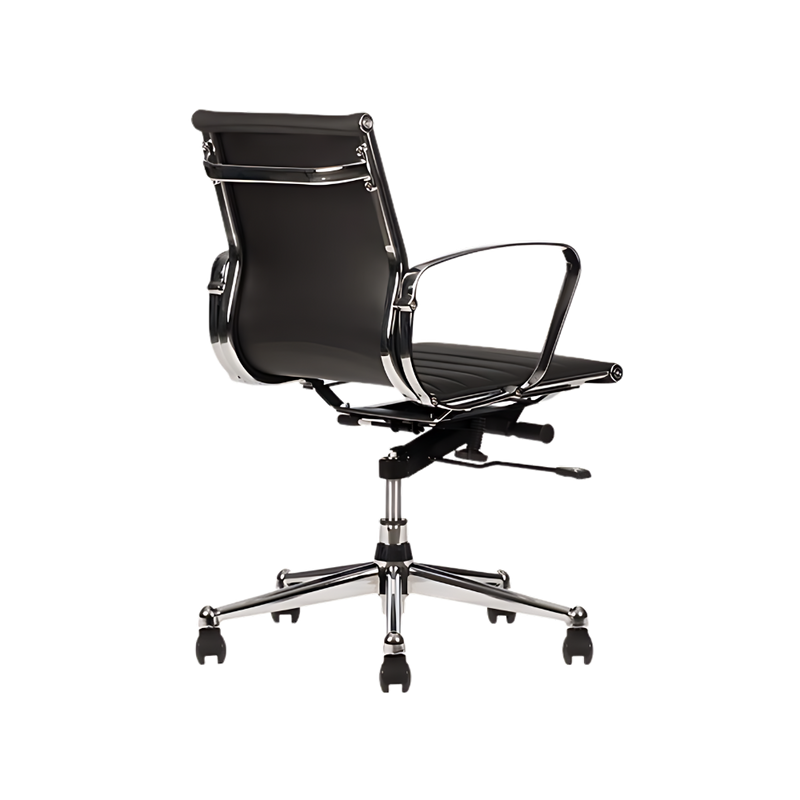 Descubre la silla ejecutiva modelo SKIN I con respaldo bajo de Aura Muebles. Diseño elegante y ergonómico que brinda confort y soporte óptimo para un ambiente de trabajo productivo.