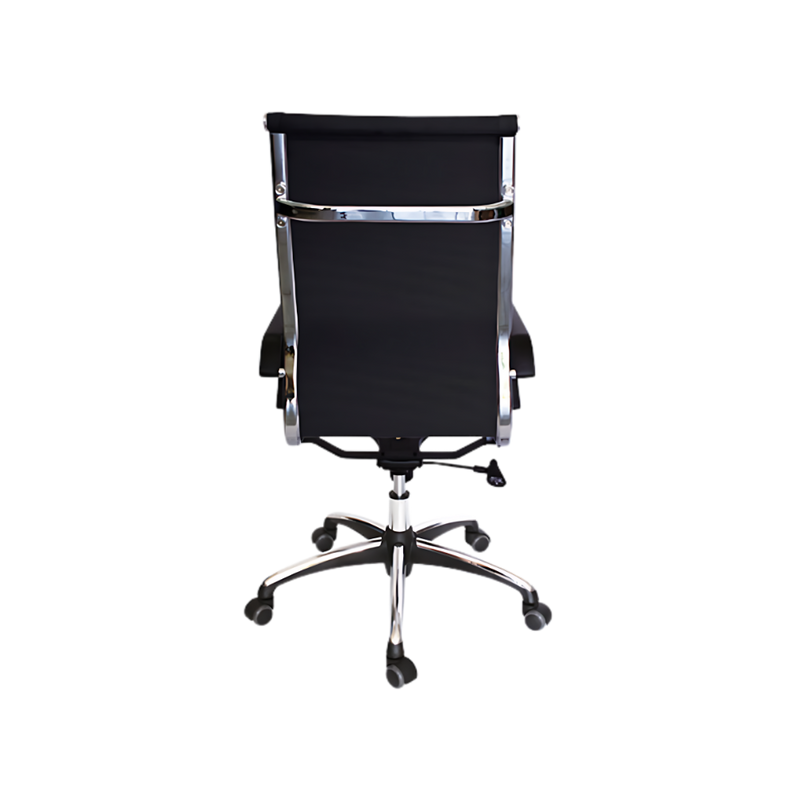Descubre la silla ejecutiva modelo TRAVIS OHE-295 en color negro de Aura Muebles. Con su diseño moderno y resistente te brinda comodidad en tu ambiente de trabajo.