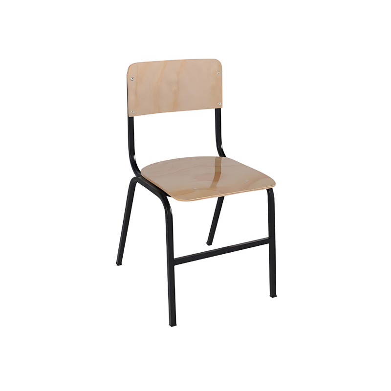 La silla escolar TRIPLAY modelo ET-004 de Aura Muebles ofrece una postura cómoda y saludable para largas horas de estudio. Fabricada con triplay resistente y duradero, asegura una postura correcta y un ambiente de aprendizaje positivo.
