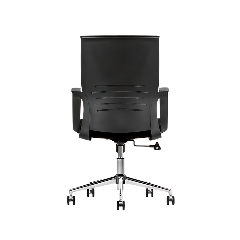 Silla Operativa ACTIVE BLACK es una Silla ergonómica en negro con soporte lumbar y ajustes personalizados. Comodidad y estilo profesional para cualquier oficina moderna.