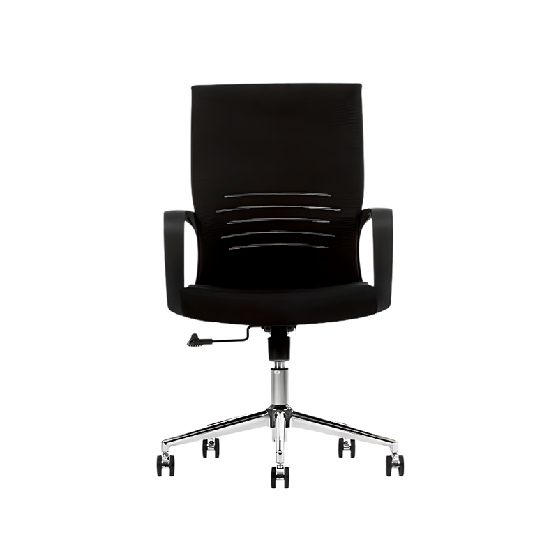 Silla Operativa ACTIVE BLACK es una Silla ergonómica en negro con soporte lumbar y ajustes personalizados. Comodidad y estilo profesional para cualquier oficina moderna.