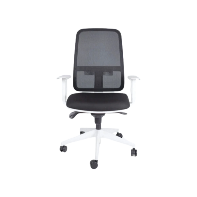 Encuentra la silla operativa modelo BLAZE OHE-23 en color blanca en Aura Muebles. Esta silla ergonómica y elegante es perfecta para una oficina moderna y eficiente.