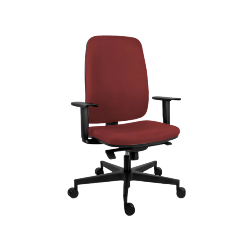 Descubre la silla operativa modelo BLAZE OHE-25 de Aura Muebles, la elección perfecta para un ambiente de trabajo cómodo y eficiente. Con diseño ergonómico y ajustes personalizables.