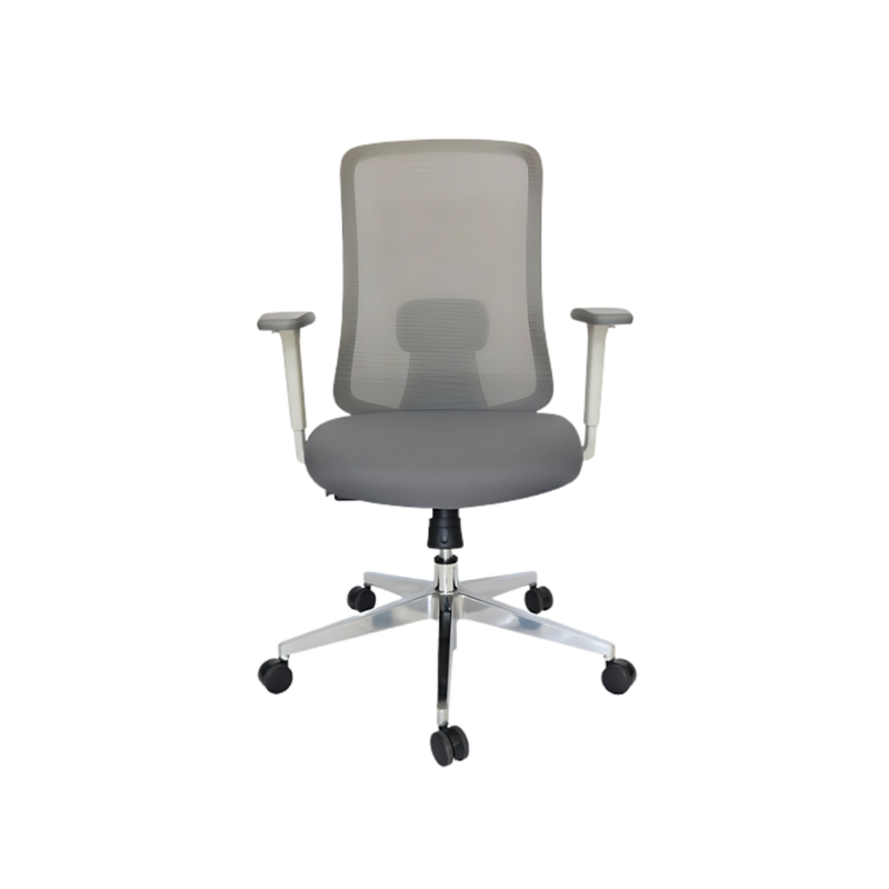 Encuentra la silla operativa modelo CREW OHE-112 en color gris en Aura Muebles. Diseñado con materiales de alta calidad, brinda soporte y comodidad para largas horas de trabajo.