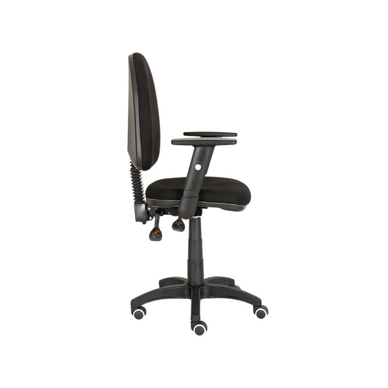 Descubre nuestra silla operativa modelo E-90 de Aura Muebles, diseñada para brindarte una postura cómoda y saludable durante tus largas horas de trabajo.