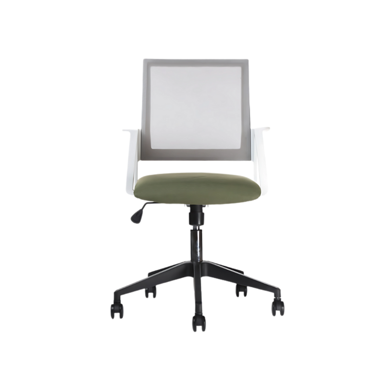 Descubre la silla operativa modelo ELK en color blanco de Aura Muebles. Ofrece comodidad y ergonomía en tu ambiente laboral con su excelente soporte lumbar y ajuste de altura. Ideal para largas jornadas de trabajo.