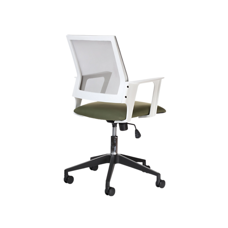 Descubre la silla operativa modelo ELK en color blanco de Aura Muebles. Ofrece comodidad y ergonomía en tu ambiente laboral con su excelente soporte lumbar y ajuste de altura. Ideal para largas jornadas de trabajo.