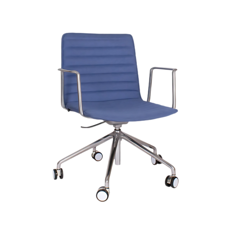 Descubre la silla operativa modelo ENEAS OHE-143 ALUMINIO de Aura Muebles. Diseñada para brindar comodidad y durabilidad, esta silla ergonómica es perfecta para tu espacio de trabajo.