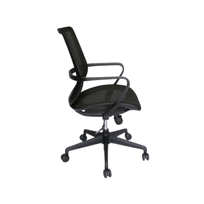 Experimenta el máximo confort y soporte con la silla operativa modelo Evolution OHE-99 en color Negro de Aura Muebles. Diseño ergonómico y acolchado para tu espalda.