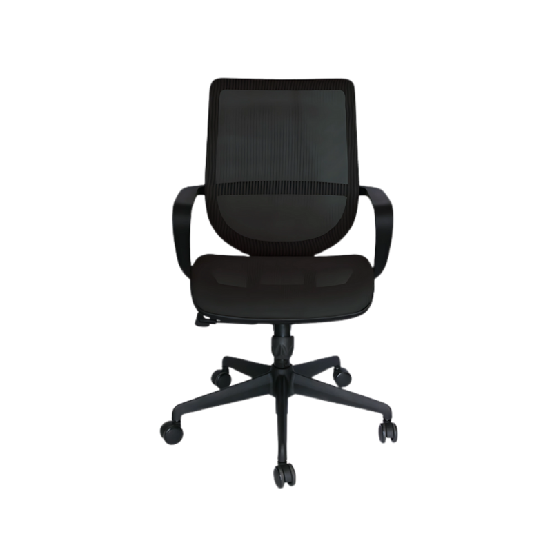 Experimenta el máximo confort y soporte con la silla operativa modelo Evolution OHE-99 en color Negro de Aura Muebles. Diseño ergonómico y acolchado para tu espalda.