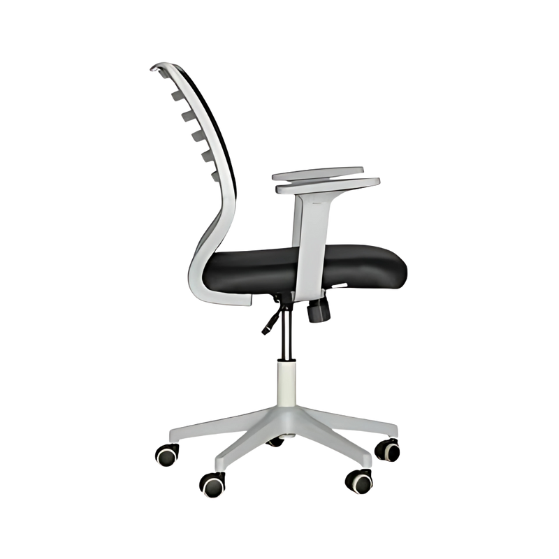 Descubra la silla operativa modelo LK-07G de Aura Muebles de Guadalajara, que ofrece un excepcional soporte lumbar del 95% y una ergonomía incomparable.