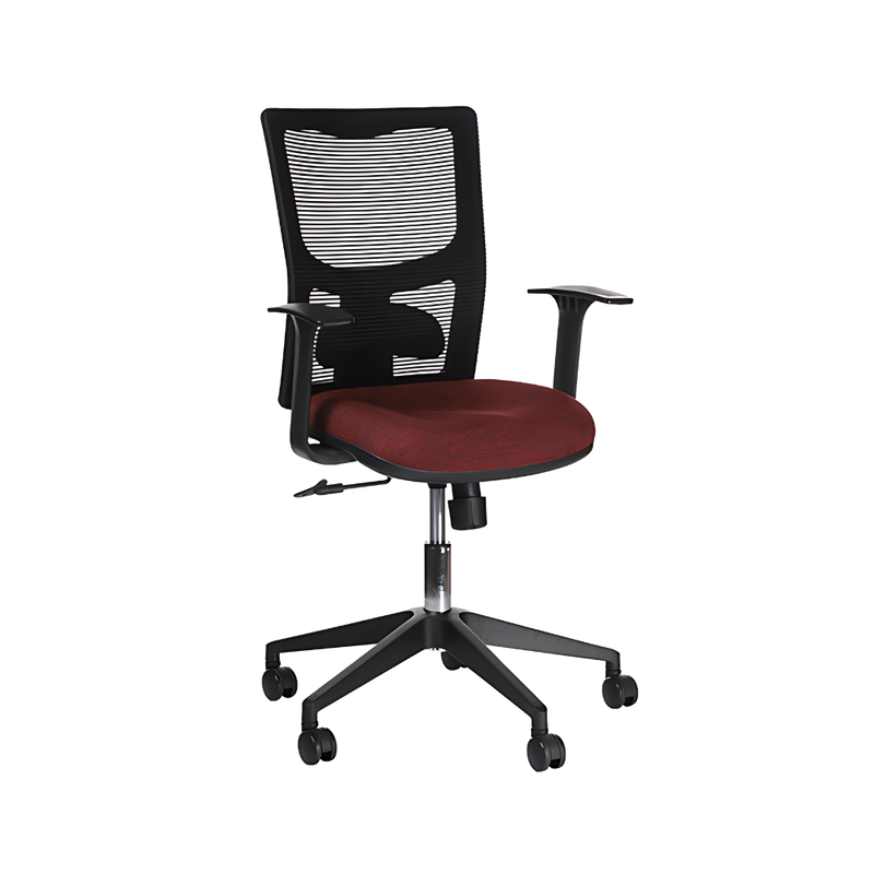 Descubre nuestra silla operativa modelo LYRA de Aura Muebles. Cómoda para un rendimiento óptimo en el trabajo. Con ajustes personalizables, brinda soporte adecuado para la espalda, mejorando la postura.