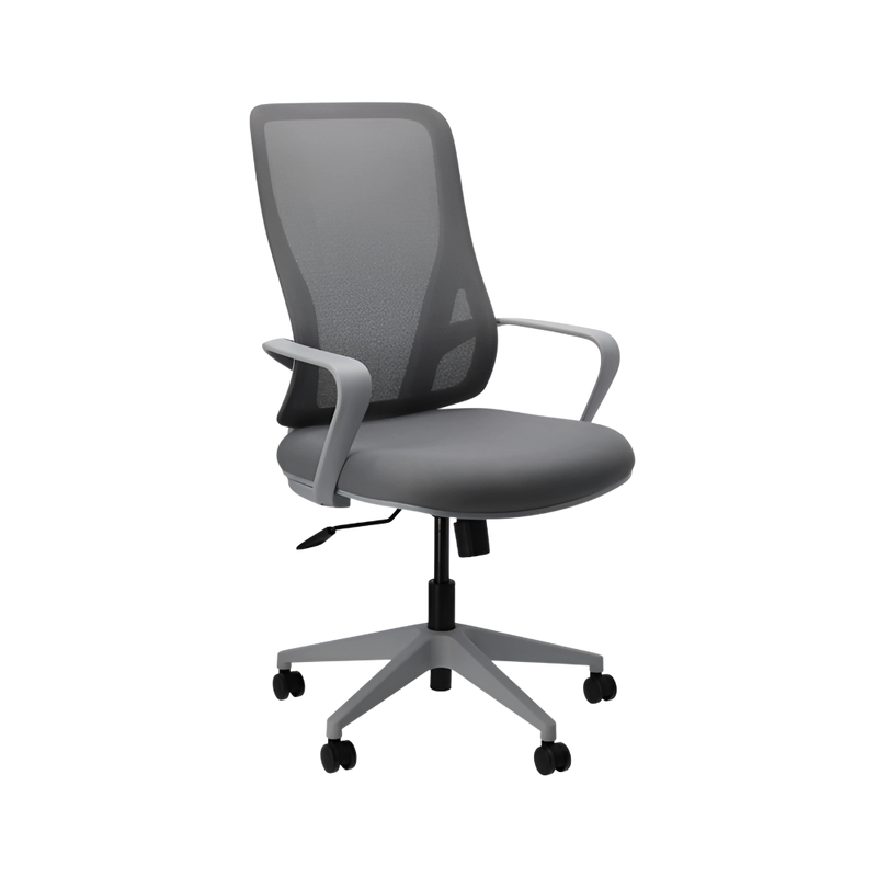 La silla operativa modelo NEON en color gris de Aura Muebles es perfecta para mejorar tu postura y comodidad en el trabajo. Con diseño ergonómico y material de alta calidad.