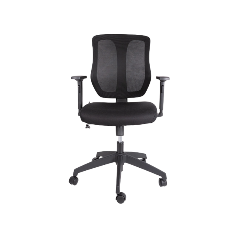 Descubra la comodidad y estilo de nuestra silla operativa modelo OHE-55 en color negro. Diseñada con soporte y ergonomía para largas horas de trabajo en la oficina.