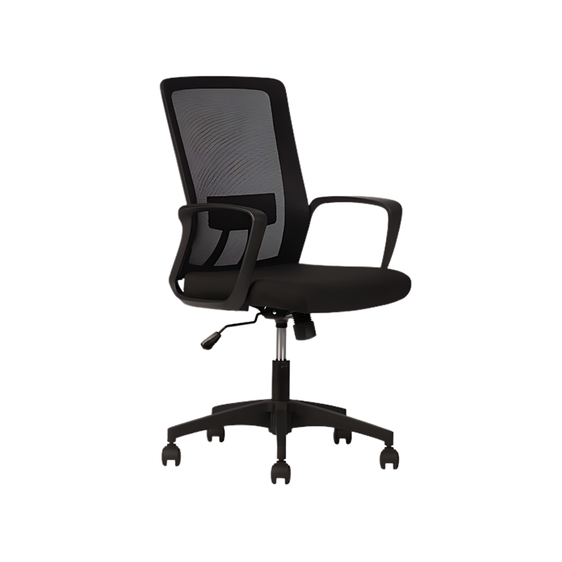 Silla operativa Play respaldo bajo con diseño moderno, soporte ergonómico y comodidad para oficinas, Ideal para espacios dinámicos y funcionales en Aura Muebles.