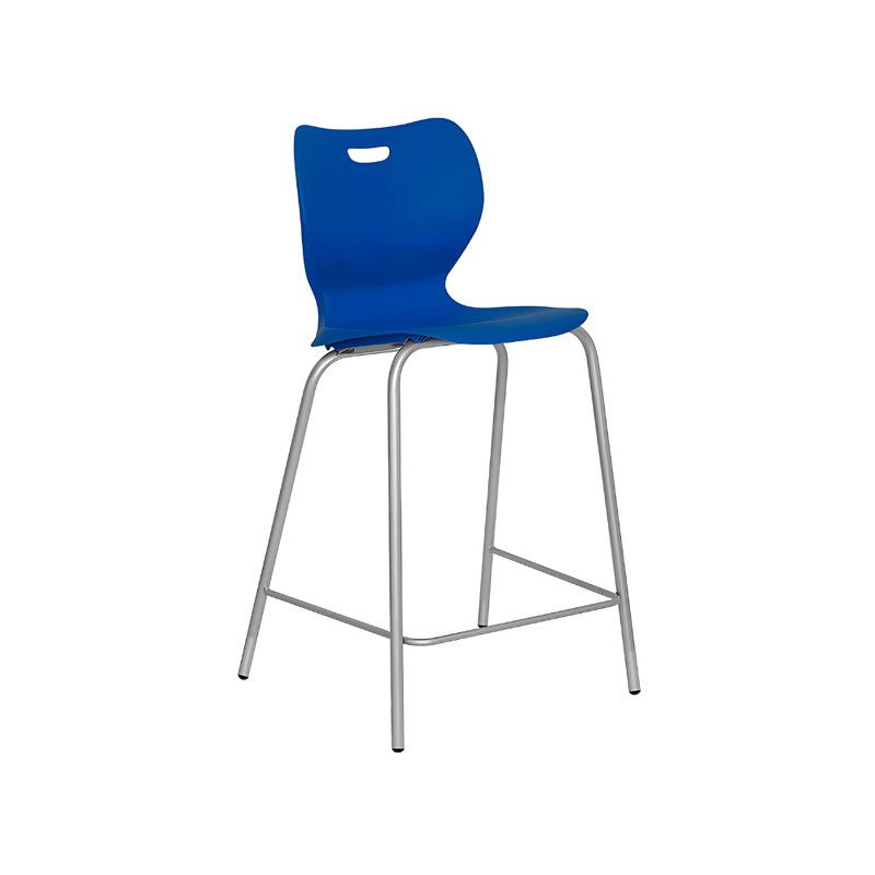 Silla para restaurante Estructura 4 patas fabricado en tubo de 7/8´´ cal. 16 patas frontales cuentan con un ángulo interior de 160° y las patas traseras un ángulo de 170° Aura Muebles modelo AR-100
