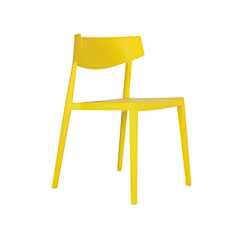 Silla para restaurante Silla de polipropileno para exteriores con protección UV Aura Muebles modelo AR-2017
