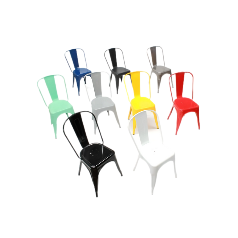 Silla para restaurante La silla Bolton es un ícono de la decoración industrial, su resistencia y versatilidad no se deben pasar por alto cuando se busca un estilo retro. En diferentes colores y acabados, se hará notar Aura Muebles modelo BOLTON