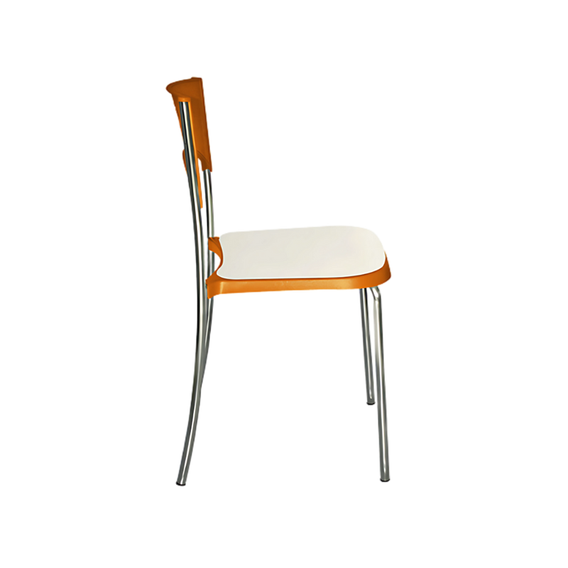Silla para restaurante con asiento En polipropileno de alta resistencia y duración acojinado con hule espuma laminada flexible con 22 kgs /m3 de densidad y alta resilencia BREAK Aura Muebles modelo OHV-50