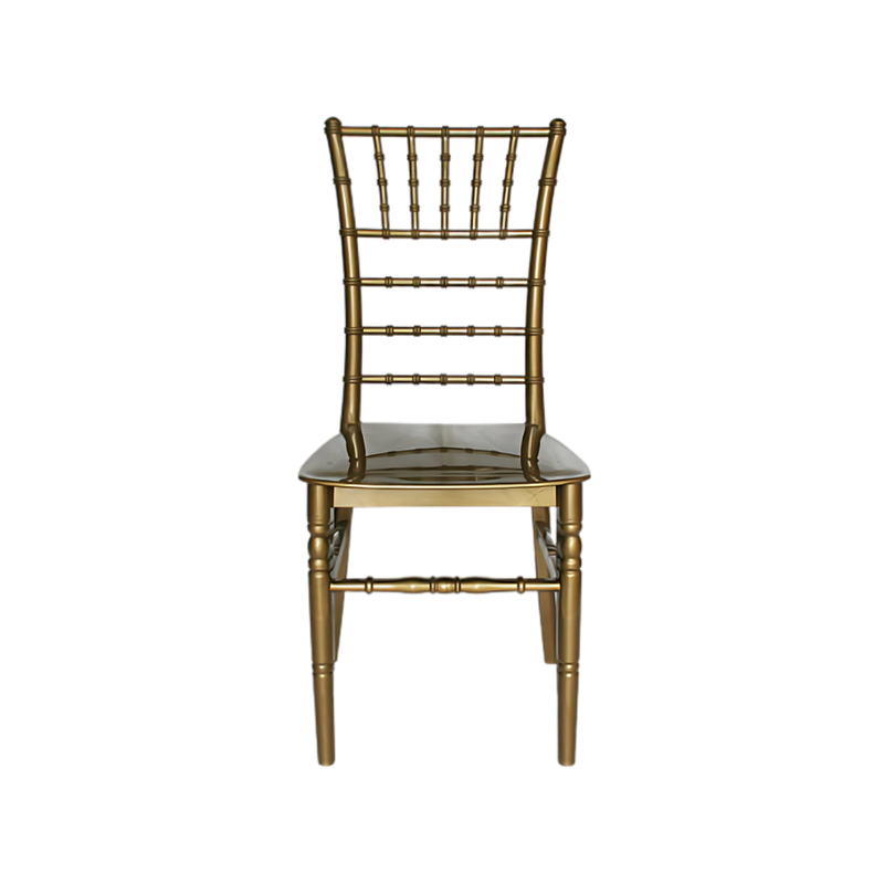 Silla para restaurante con respaldo asiento y patas de una sola pieza en polipropileno de alta resistencia y duración para intemperie resistente a los rayos ultravioleta (UV) y al ambiente salino Color Blanco perla plata negro chocolate oro Aura Muebles modelo FESTINA