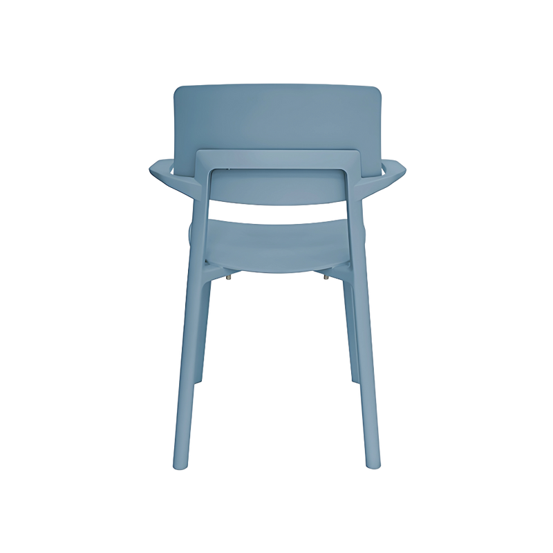 Silla para restaurante KIN Patas asiento y respaldo de una sola pieza en polipropileno de alta resistencia y duración Aura Muebles modelo OHV-136