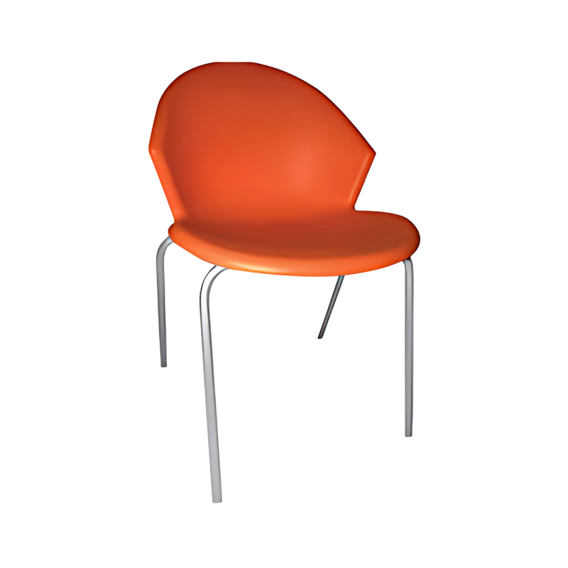 Silla para restaurante Plástico de polipropileno en asiento y respaldo de una sola pieza sin tapiz Aura Muebles modelo PL-50