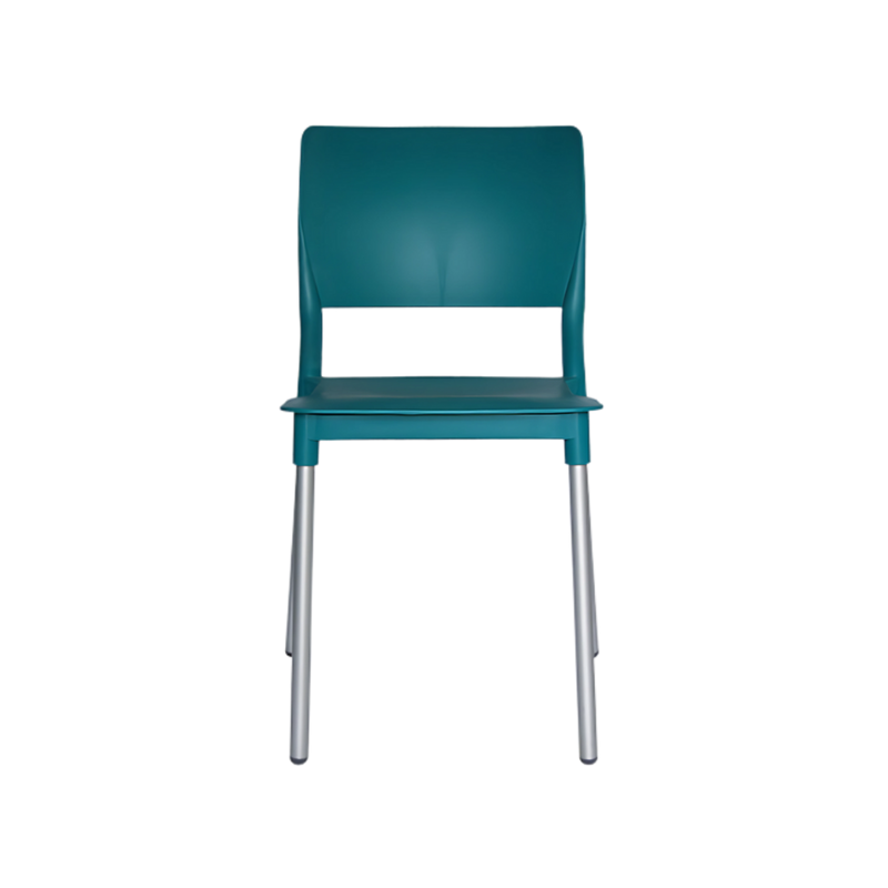 Silla para restaurante Asiento y respaldo de una sola pieza en polipropileno de alta resistencia y duración para intemperie resistente a los rayos ultravioleta (UV) y al ambiente salino REEF Aura Muebles modelo OHV-62
