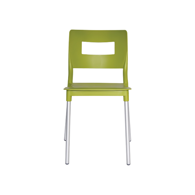 Silla para restaurante con asiento y respaldo de una sola pieza en polipropileno de alta resistencia y duración para la intemperie resistente a los rayos ultravioleta (UV) y al ambiente salino SAND Aura Muebles modelo OHV-64