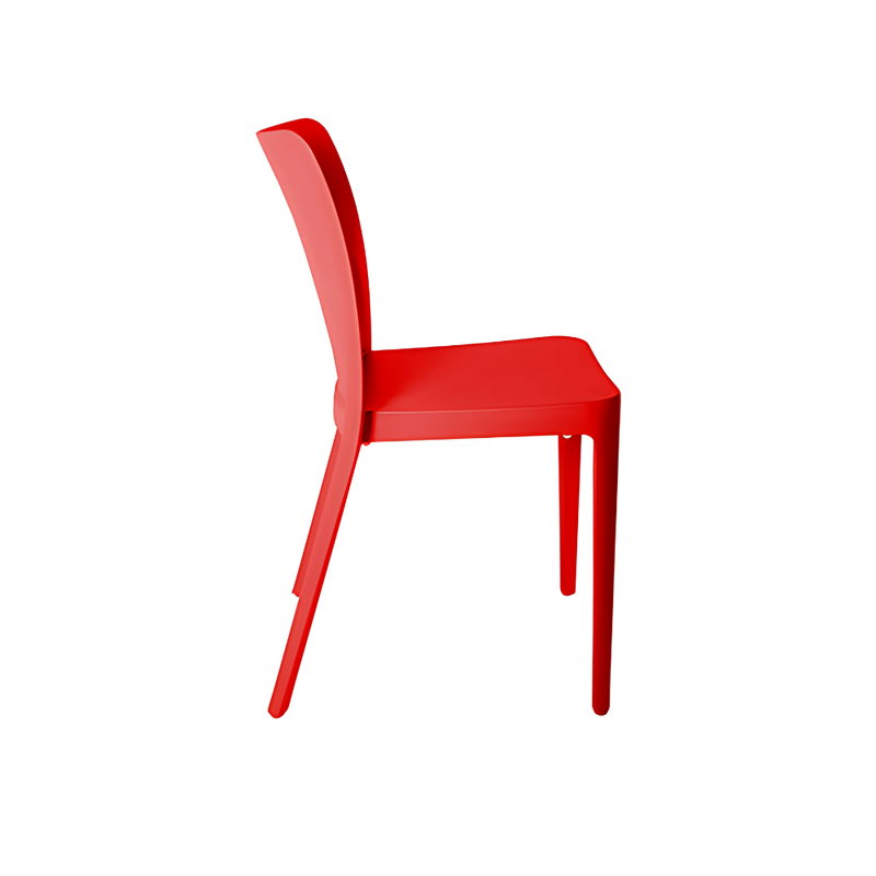 Silla para restaurante con su diseño ergonómico y resistencia al clima permite disfrutar del aire libre sin preocupaciones SOLEI Aura Muebles modelo OHV-59 sin brazos