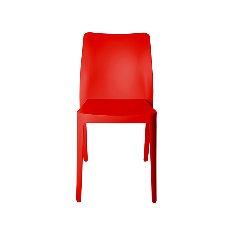 Silla para restaurante con su diseño ergonómico y resistencia al clima permite disfrutar del aire libre sin preocupaciones SOLEI Aura Muebles modelo OHV-59 sin brazos