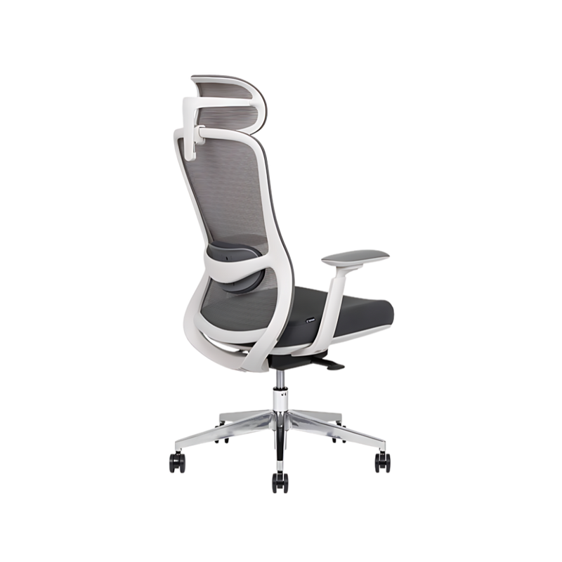 Descubre las sillas directivas ENERGY WHITE RESPALDO ALTO de Aura Muebles, que combinan elegante diseño y confort ergonómico.