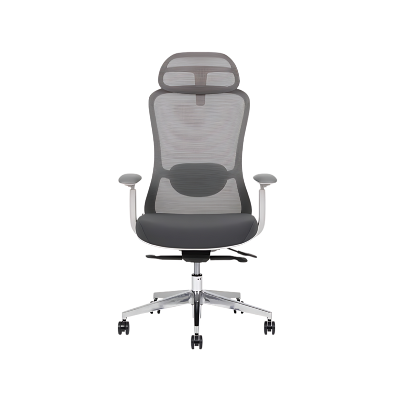 Descubre las sillas directivas ENERGY WHITE RESPALDO ALTO de Aura Muebles, que combinan elegante diseño y confort ergonómico.