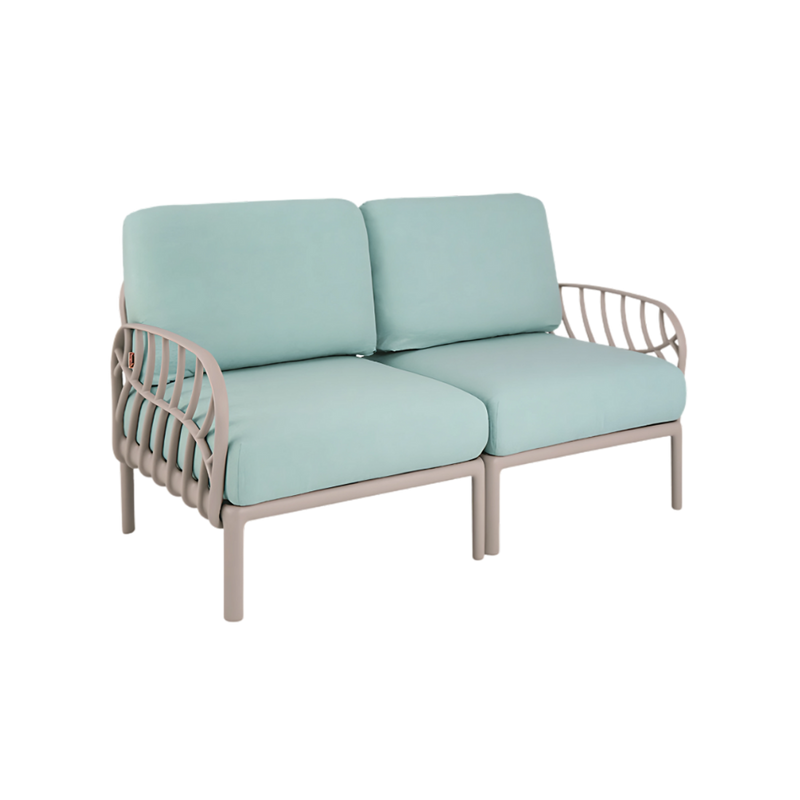 Sillón confortable LAUREL En polipropileno de alta resistencia y duración para intemperie e interior resistente a los rayos ultravioleta (UV) y al ambiente salino Aura Muebles modelo OHM-7215-LC