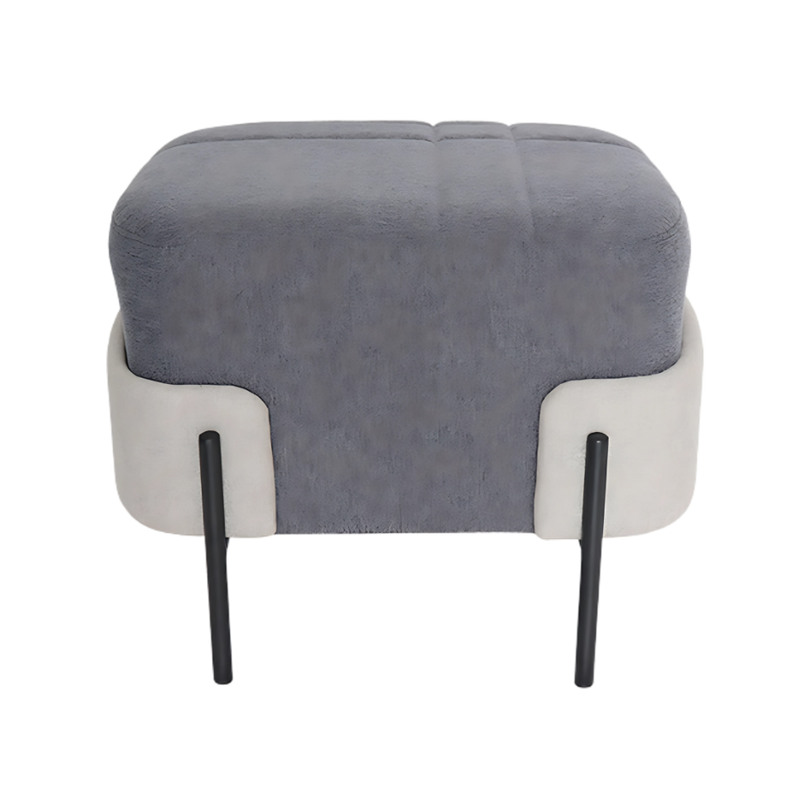Sillón de visita confortable GUBI Estructura de acero tubular de 3/4" de diámetro con acabado de pintura epóxica (electrostática) color negro mate asiento base y armazón en madera de pino de primera calidad hule espuma laminado flexible y alta resiliencia tapiz poliéster jaspeado Aura Muebles modelo OHM-130