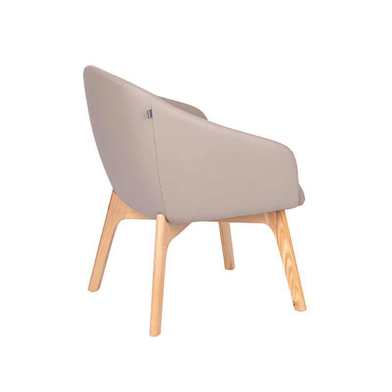 Descubre el sillón de visita contract modelo EDGE base madera de Aura Muebles. Combina elegancia y comodidad, perfecto para cualquier espacio de trabajo o sala de reuniones.