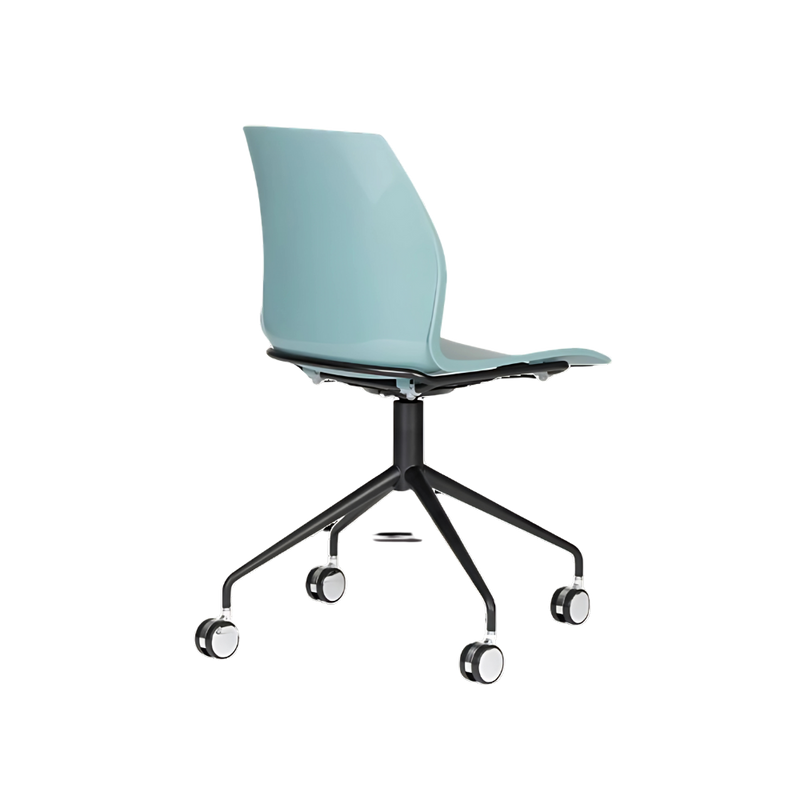 El sillón de visita contract modelo KALEA CON RODAJAS de Aura Muebles combina diseño contemporáneo y funcionalidad. Descubre nuestra opción moderna y profesional para tus espacios.