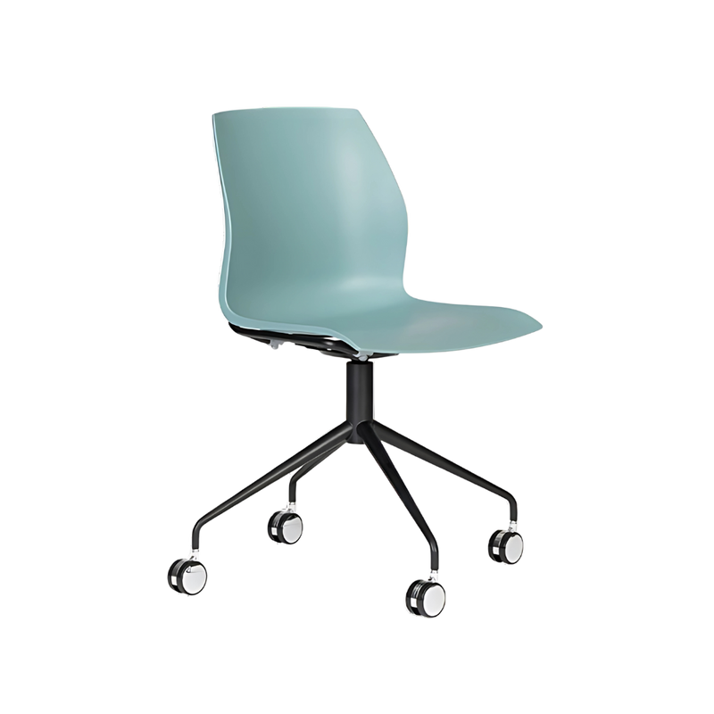 El sillón de visita contract modelo KALEA CON RODAJAS de Aura Muebles combina diseño contemporáneo y funcionalidad. Descubre nuestra opción moderna y profesional para tus espacios.