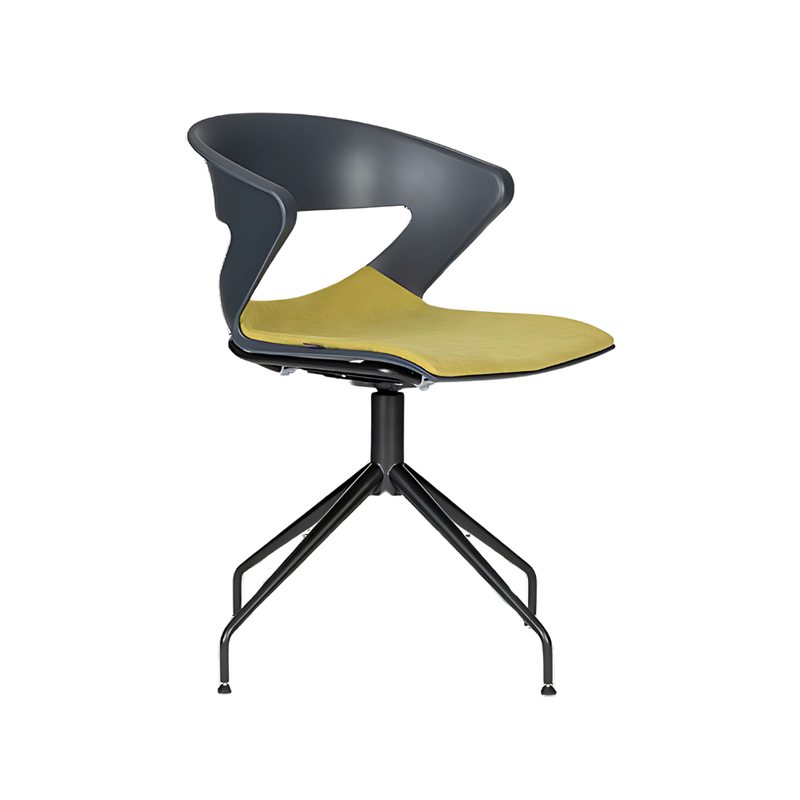 Descubre el sillón de visita KICCA SPIDER de Aura Muebles, diseñado para brindar comodidad y elegancia en oficinas. Su base tipo spider y materiales de alta calidad lo hacen ideal para cualquier espacio.