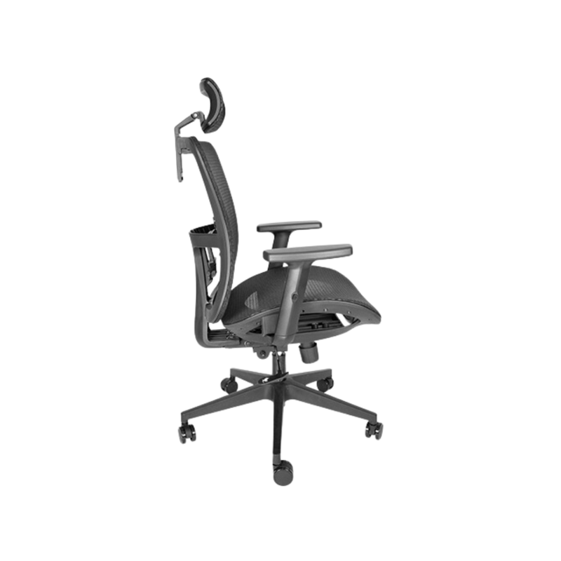 Descubre el sillón ejecutivo modelo DRACO OHE-605 en color negro de Aura Muebles. Trabaja cómodamente durante horas con este sillón ejecutivo ergonómico y elegante.