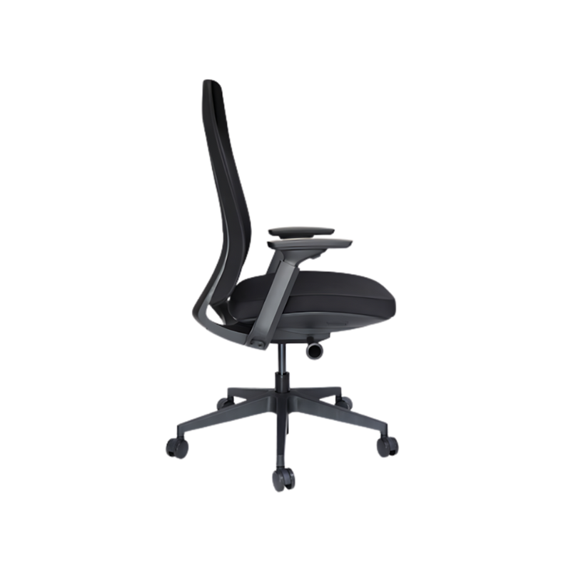 Encuentra en Aura Muebles el sillón ejecutivo modelo QUO OHE-803 en color negro, perfecto para brindar comodidad y elegancia a tu espacio de trabajo.